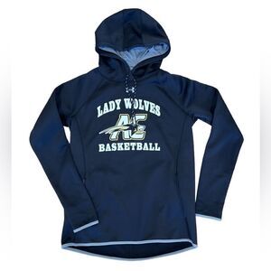Under Armour pullover hoodie sweatshirt black basketball lady wolves medium